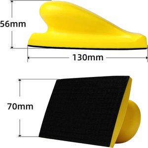 Pexmentas ऑटो बॉडी हुक और लूप सैंडपेपर धारक सैंडिंग पैड पॉलिशिंग अपघर्षक उपकरण PU स्पंज हैंड सैंडिंग ब्लॉक - Product Image 3