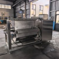 Mélangeur horizontal pour poudres à haute viscosité, idéal pour la boulangerie, les moulins à farine, la concentration de sauces, et la préparation d'aliments pour animaux, en acier inoxydable 304