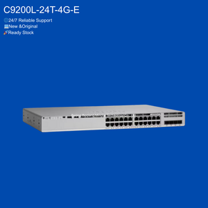 Nouveau stock C9200L-24T-4G-E 24 ports 4 x 1G POE pour commutateur de la série Catalyst 9200L avec garantie de 12 mois - Product Image 1