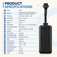 YK-P8-4P 4G Multi-Band B20. Traceur GPS pour véhicule, détection d'allumage ACC, large plage de tension 90V, application gratuite pour voitures, camions et flottes
