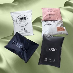 Enveloppes d'expédition express en polyéthylène blanches, taille et logo personnalisés, écologiques et éco-durables - Product Image 2