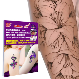 Tatouages temporaires en papier pour hommes, femmes et enfants, motifs tigre indien, loup, crâne de la mort, henné, <span class=keywords><strong>squelette</strong></span>, roi animal, blanc, sexy, corps et visage - Product Image 1