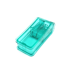 Wholesale Transparent <b>Plastic</b> Portable Medicine Cutter 304 Stainless Steel Cutting Blade Tablet Division <b>Storage</b> Integrated - Product Image 4