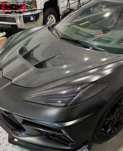 Capot en fibre de carbone style ZR1 pour Chevrolet Corvette C8, accessoires de voiture, capot <span class=keywords><strong>moteur</strong></span> en carbone - Product Image 2