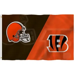 Bester Preis kundenspezifische Cincinnati Bengals 3 x 5 langlebige Outdoor-Flagge mit Korbwaren Rauminnenwanddekoration Flagge
