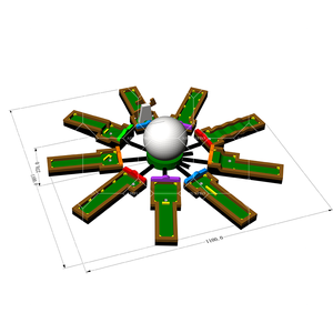 Campo de <span class=keywords><strong>Mini</strong></span> <span class=keywords><strong>Golf</strong></span> Inflable de PVC de 9 Hoyos con Obstáculos Divertidos para Uso <span class=keywords><strong>en</strong></span> Interiores y Exteriores <span class=keywords><strong>en</strong></span> <span class=keywords><strong>Casa</strong></span> y <span class=keywords><strong>en</strong></span> la Escuela - Product Image 5