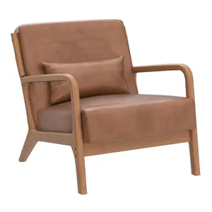 Meilleur meuble de salon moderne <span class=keywords><strong>Fauteuil</strong></span> de loisir <span class=keywords><strong>fauteuil</strong></span> d'appoint en <span class=keywords><strong>cuir</strong></span> de chameau pour une place - Product Image 1