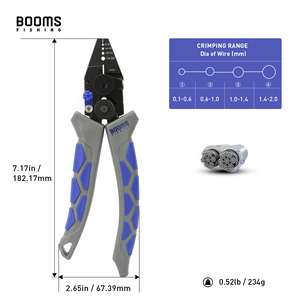 Booms pêche Portable économie de travail câble métallique en acier à haute teneur en carbone dénudage <span class=keywords><strong>poisson</strong></span> Dehooker outil pêche en eau salée <span class=keywords><strong>pince</strong></span> à sertir - Product Image 1
