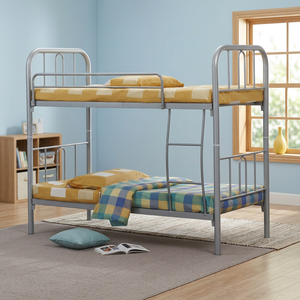 Lit superposé double de haute qualité avec structure en tube moderne, ensemble de meubles pour chambre à coucher, appartement, hôtel, disponible en plusieurs couleurs - Product Image 3