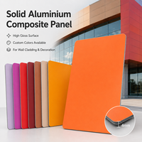 Panneau composite en aluminium massif de 3 mm à motif granit, taille personnalisée, pour revêtement de comptoir de réception