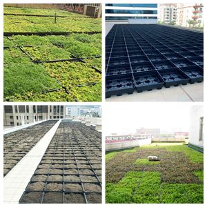 Système de jardinage vertical modulaire pour toiture verte, jardinières auto-arrosantes pour usage domestique, en matériau PP, pour toitures végétalisées. - Product Image 3