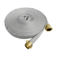 Tuyau d'incendie plat d'attaque, double gaine, blanc, doublé TPU, flexible, recyclable, durable, de marque SL, fourni par une usine chinoise