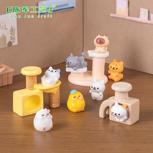 Chenjuns e graziosa struttura da arrampicata, piccola casa delle bambole, accessori decorativi per appendere fai da te, Micro-paesaggio - Product Image 4