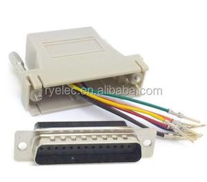 อะแดปเตอร์โมดูลาร์ DB25 ตัวผู้ เป็น RJ45 ตัวเมีย แบบกำหนดเองจากโรงงาน รับสั่งทำแบบกำหนดขาเชื่อมต่อได้ - Product Image 4