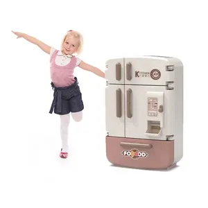 Mini Frigorifero <span class=keywords><strong>Giocattolo</strong></span> EPT con Luci e Suoni, Set da Gioco per Bambine, Frigorifero da Cucina per Casa delle Bambole - Product Image 1