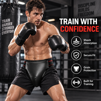 Protège-guêtres de boxe personnalisé avec logo, protège-pénis pour arts martiaux, MMA, karaté, taekwondo et entraînement