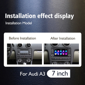 7 inch 2 din tự động hệ thống âm thanh cho Audi A3 8p 8p1 S3 RS3 sportback Carplay <span class=keywords><strong>Android</strong></span> 13 Video Player bảng điều khiển được xây dựng trong GPS - Product Image 3