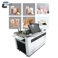 Chicai pencetak Inkjet Digital tunggal Mini baru kecepatan tinggi otomatis penuh untuk karton kotak Pizza cangkir kertas dll.
