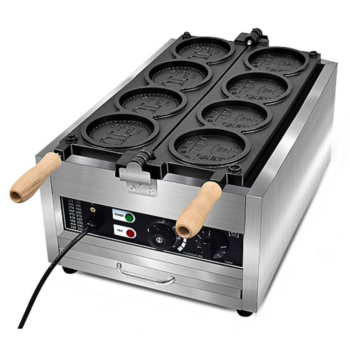 韓国コインケーキマシン/コインワッフルメーカー