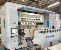 Centre d'usinage CNC 5 axes horizontal industriel pour la fraisage et la gravure de grandes pièces en bois