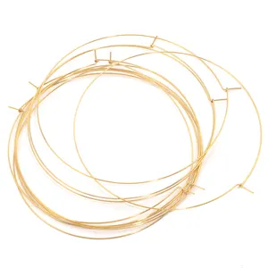 10pcs thép không gỉ 100mm vòng tròn lớn dây Hoops vòng lặp PVD 18K mạ vàng bông tai tự làm dangle Bông tai đồ trang sức làm nguồn cung cấp
