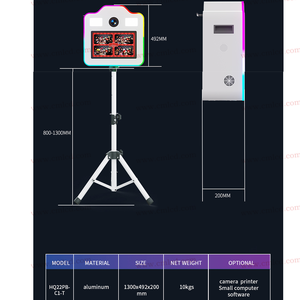 Màn hình cảm ứng Photo Booth Wedding Portable Photo Booth lý tưởng Tripod Photo Booth điều chỉnh chiều cao cho đám cưới và các bên - Product Image 4