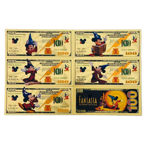 Billete <span class=keywords><strong>de</strong></span> Banco FANTASIA <span class=keywords><strong>de</strong></span> Doble Cara con 5 Modelos <span class=keywords><strong>de</strong></span> América 2026, Chapado en Oro <span class=keywords><strong>de</strong></span> 24K con Impresión Tipográfica para Regalos - Product Image 1