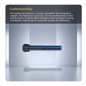 Chính xác Metric thép không gỉ phần cứng đầy đủ răng chủ đề thiết kế Hex ổ cắm Bolt đồng bằng kết thúc làm bằng thép <span class=keywords><strong>carbon</strong></span> và sắt - Product Image 4