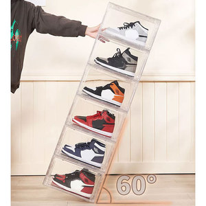 <span class=keywords><strong>Cajas</strong></span> <span class=keywords><strong>de</strong></span> Zapatos Magnéticas <span class=keywords><strong>Transparentes</strong></span> <span class=keywords><strong>de</strong></span> Acrílico al por Mayor, Tipo Cajón, Apilables, para Almacenamiento <span class=keywords><strong>de</strong></span> Zapatos Deportivos - Product Image 1