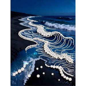 30x40cm 5D DIY Pearl Painting Kit with Wooden <b>Frame</b> & Oil <b>Canvas</b> Round Beads Eco-Friendly Animal Art (Wholesale) - Product Image 5