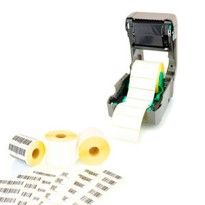 <b>Thermal</b> Label Printing Directly Pos Printer Yellow Liner 38*25mm Barcode Shipping Label - Product Image 3