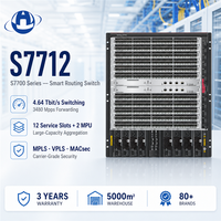 Switch Intelektual CloudEngine S7712 4.64Tbps 12-Slot Baru untuk Routing Kampus, Switch Ethernet 576x10GE 40GE 96x100GE 10 Gbit