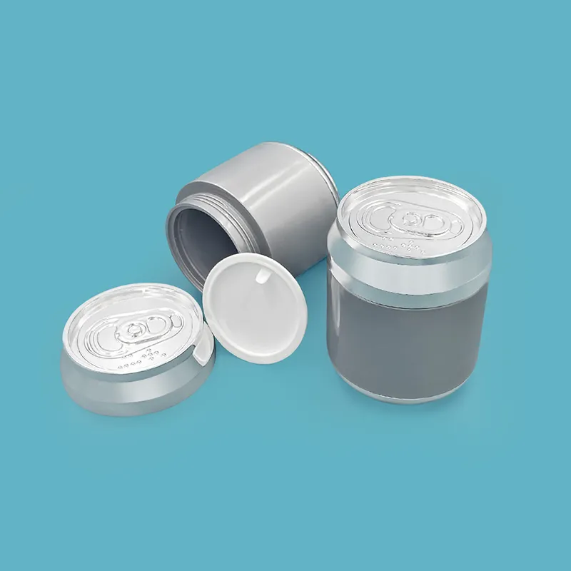 80g en gros de lotion vide peut gris en forme ABS/PP pour bouteilles de soins personnels comme crème pour le visage, lotion pour le corps, etc.