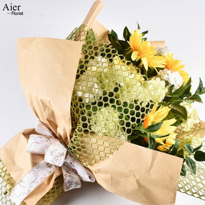 Aierflorist lưới hoa gói giấy bó hoa cho gói Hoa Jacquard lưới lưới vải cho bó hoa - Product Image 3