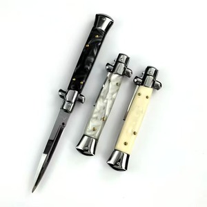 Commercio all'ingrosso italiano Mafia 10in Akc coltello in resina maniglia di sopravvivenza per salvataggio all'aperto coltello pieghevole supporto Logo personalizzato - Product Image 5