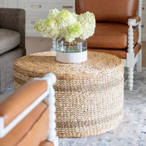 Diseño único, superventas, muebles para el hogar de jacinto de agua natural, mesa redonda de mimbre, algas marinas - Product Image 2