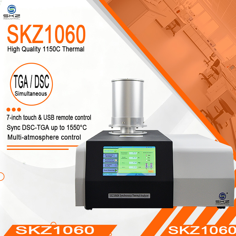SKZ1060B USB ЖК-пластиковый анализатор термической стабильности RT1350C STA с разрешением 0,01c синхронное тепловое оборудование с максимальной температурой
