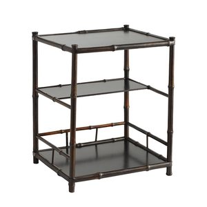 Bamboo <b>Tea</b> Display Rack Square <b>Standing</b> Storage Holder For Home Living Room Use - Product Image 5