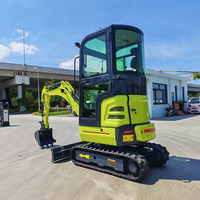 Pengiriman Gratis Mini Excavator Mesin EPA 3.5 Ton Crawler Micro Digger 1 Ton 2 Ton Excavator Kecil Pertanian untuk Dijual