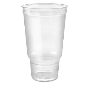 Desechable 32 oz 32 oz 30 oz 30 oz EU Vaso Plástico PET Bebida fría Vaso Mercado de México