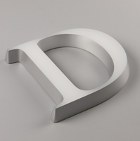 YIJIAO Enseignes personnalisées fiables en acrylique, lettres lumineuses à éclairage frontal avec bord biseauté, lettres en relief sur mesure pour l'immobilier