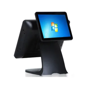 PC Pos punto vendita doppio Touch Screen in alluminio