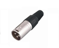 Connecteur audio XLR noir et or équilibré NEUTRIK Utrik NC3MXX-B Camon