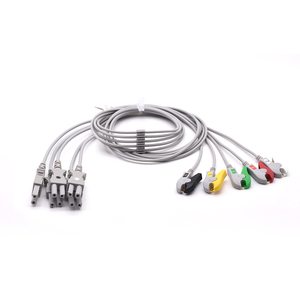 Ge ECG สายเคเบิลโมดูล5Leads AHA Grabber และ ECG <span class=keywords><strong>Snap</strong></span> button electrodes - Product Image 3