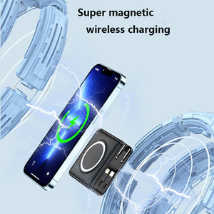 15000mAh PD20W with Built-in Charging Cable and AC Plug Magnetic Wireless Charging Power Bank - Product Image 6