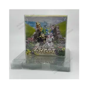 PVC antipolvere trasparente Pokemon giapponese Booster Box di protezione in plastica giappone inglese Booster Case di protezione scatola di visualizzazione vetrina