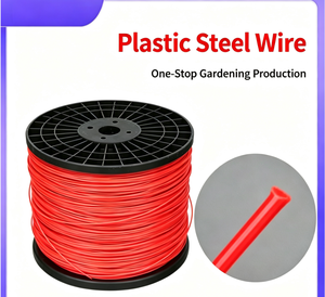 Fil de treillis en plastique et acier SHUOQI pour serre, ligne de soutien pour vigne et fruit de la passion, fil de plastification en acier plastifié - Product Image 1