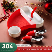 6 en 1 produits pour bébés tapis de table en silicone assiette bol cuillère fourchette gobelet nuage vaisselle ensembles d'alimentation pour bébé ensemble de salle à manger pour bébé
