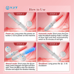 Fisioterapia Dispositivo de terapia de luz Led infrarroja roja para el dolor corporal Tratamiento varginal Varita femenina - Product Image 2