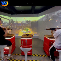 Simulador de Juego de Tiro con Proyección Interactiva, Máquina de Juego de Arcade con Pantalla Inmersiva 3D para Centros de Entretenimiento